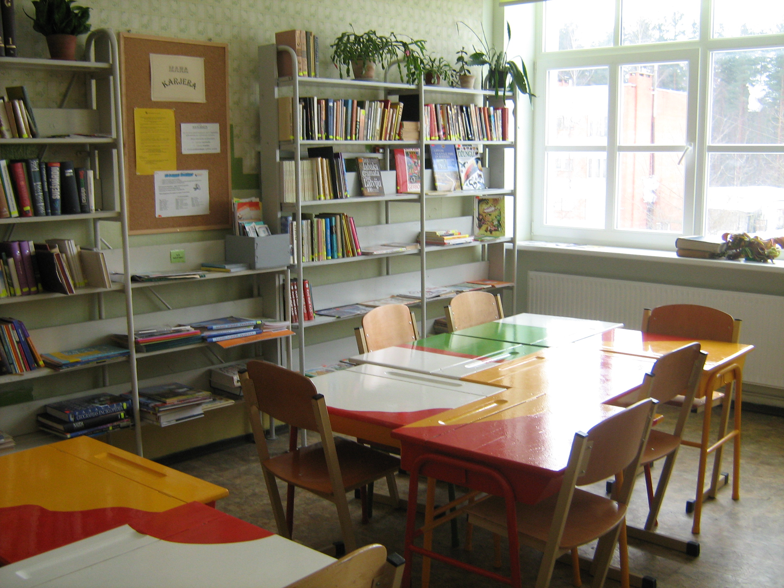 Skolas bibliotēka 2009.g.